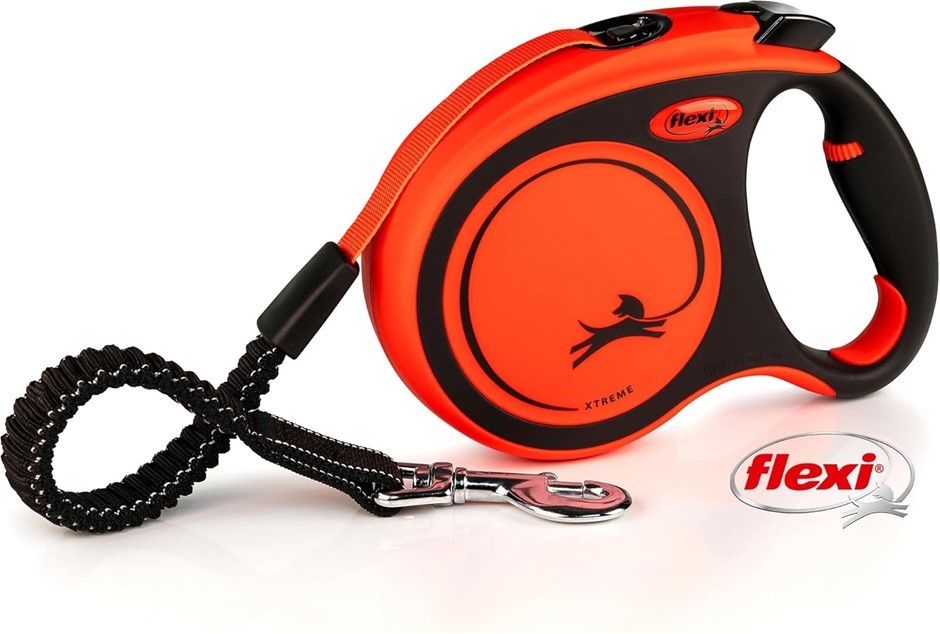 Flexi Retractable Dog Lead Xtreme Orange Large