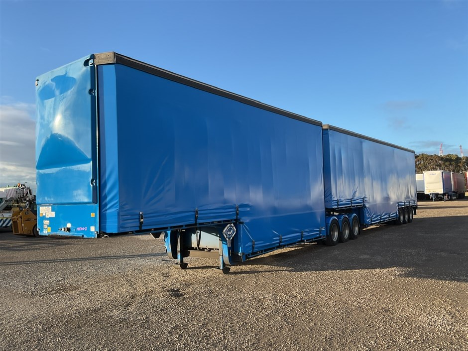 2019 Vawdrey VB S3 Triaxle B Double Curtainsider Combination
