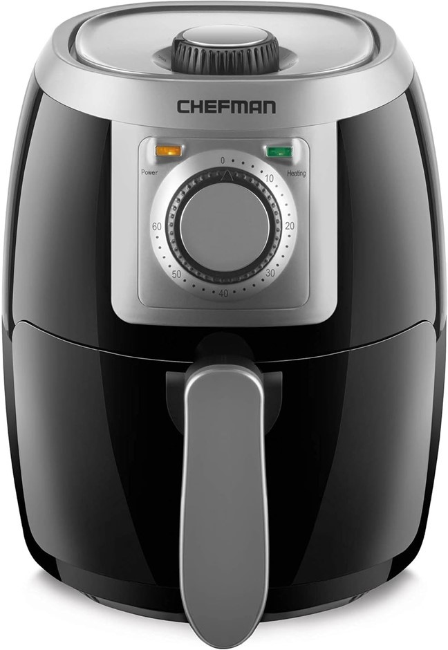 CHEFMAN TurboFry Touch Air Fryer, XL 7.5 Litre Family Size, 1800W Power, 4