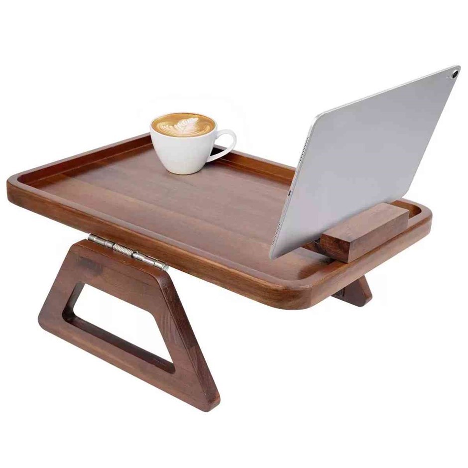 SMART DESIGN Acacia Sofa Armrest Tray. NB: No box
