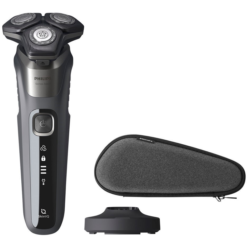 PHILIPS Shaver Series 5000 SkinIQ, Black Handle, Model S5587/39. N.B. Damag