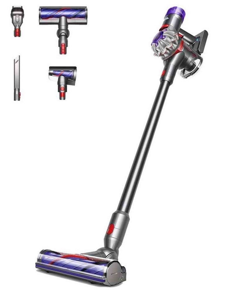 DYSON V8 Handstick Vacuum With Accessories, Grey Silver/Nickel, Model 39443