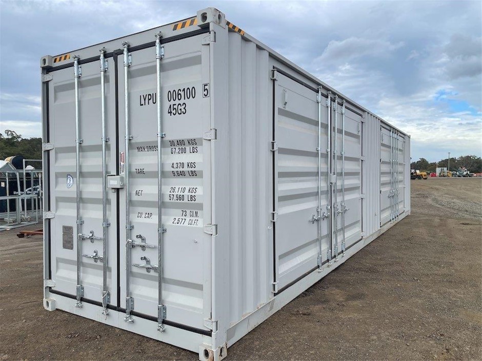 2025 40ft High Cube 2 Door Side Opening Container (Unused) Auction ...