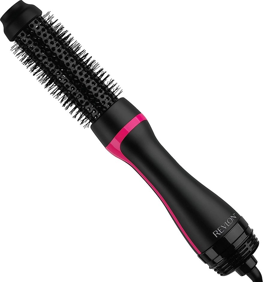 REVLON One Step Volumiser Blowout Brush and Root Booster, Black.