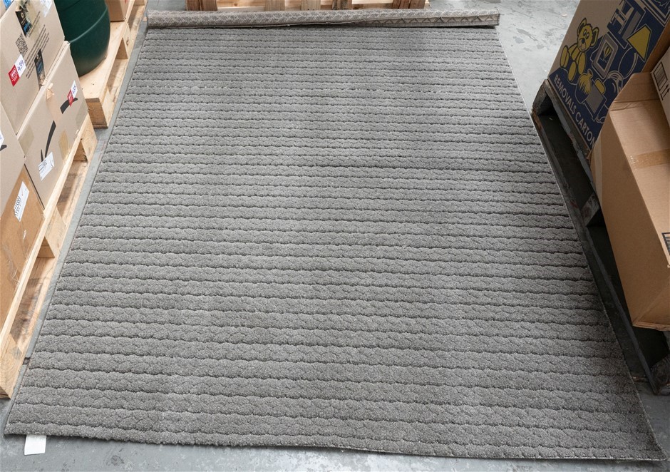 GERMENIAN Sedona Area Rug, G19615 Lars Platinum, 160 x 214cm, Polyester. NB
