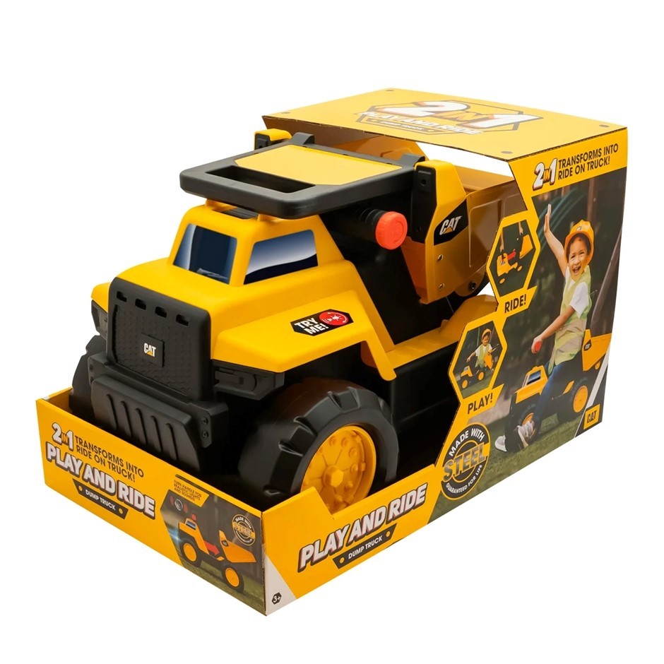 CAT Play And Ride Dump Truck. NB: Minor use & not in original packaging.