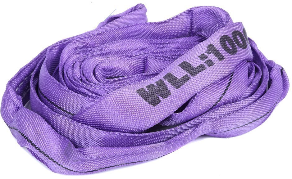 2 x Round Lifting Slings, WLL 1,000kg x 3M (With Test Cert). Buyers Note -