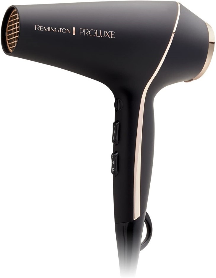REMINGTON Proluxe Salon Hair Dryer, Includes Concentrator and Diffuser, Bla