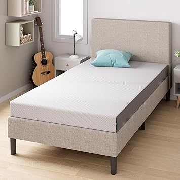 ZINUS Cooling Essential Foam Bed Mattress Conventional, Twin/Single, White.