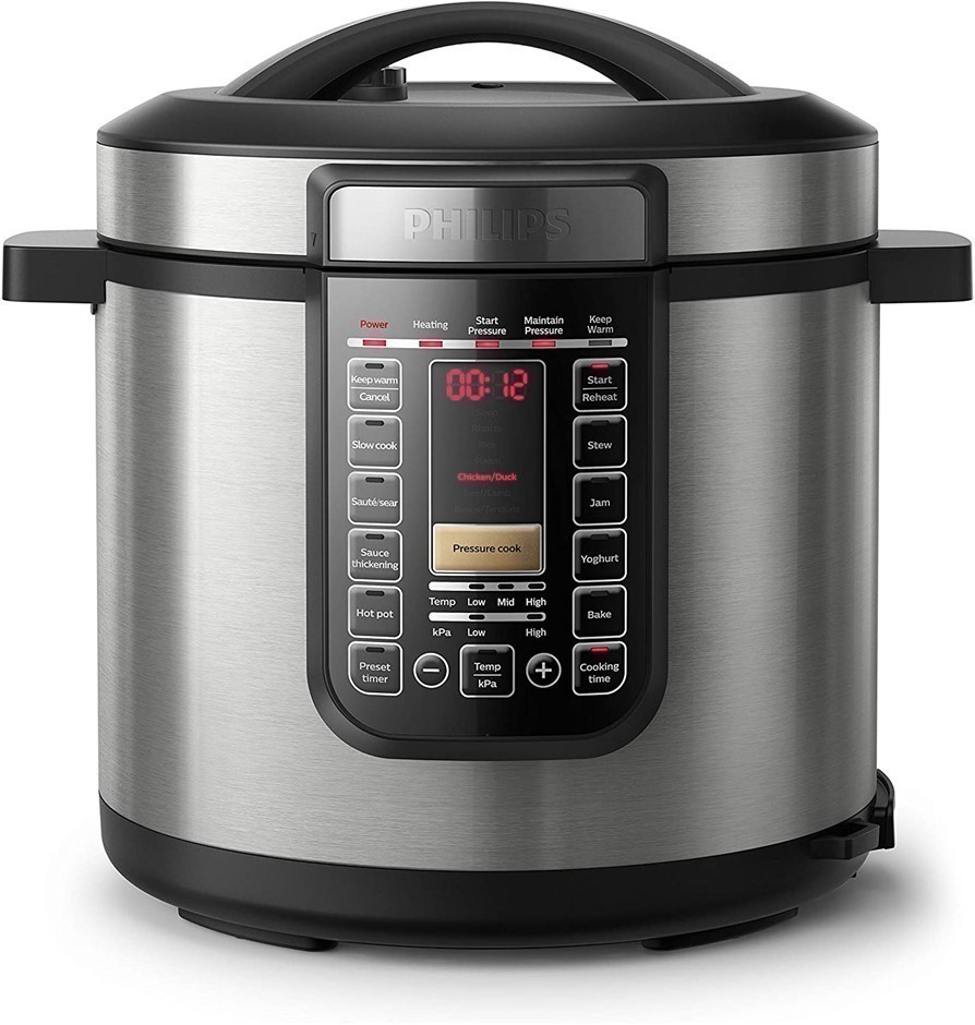 0067-5062744 · PHILIPS All in One Multi Cooker, 8L Capacity, Silver, Model: HD2238/72. NB: