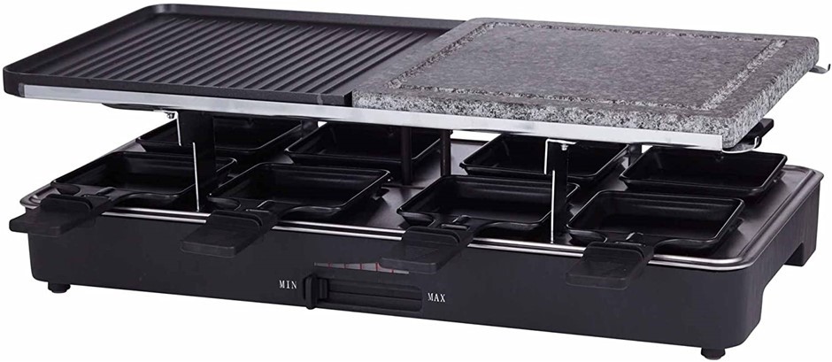 DAVID & WADDELL Electric Party Grill (46 x 23cm) Black. NB: minor use