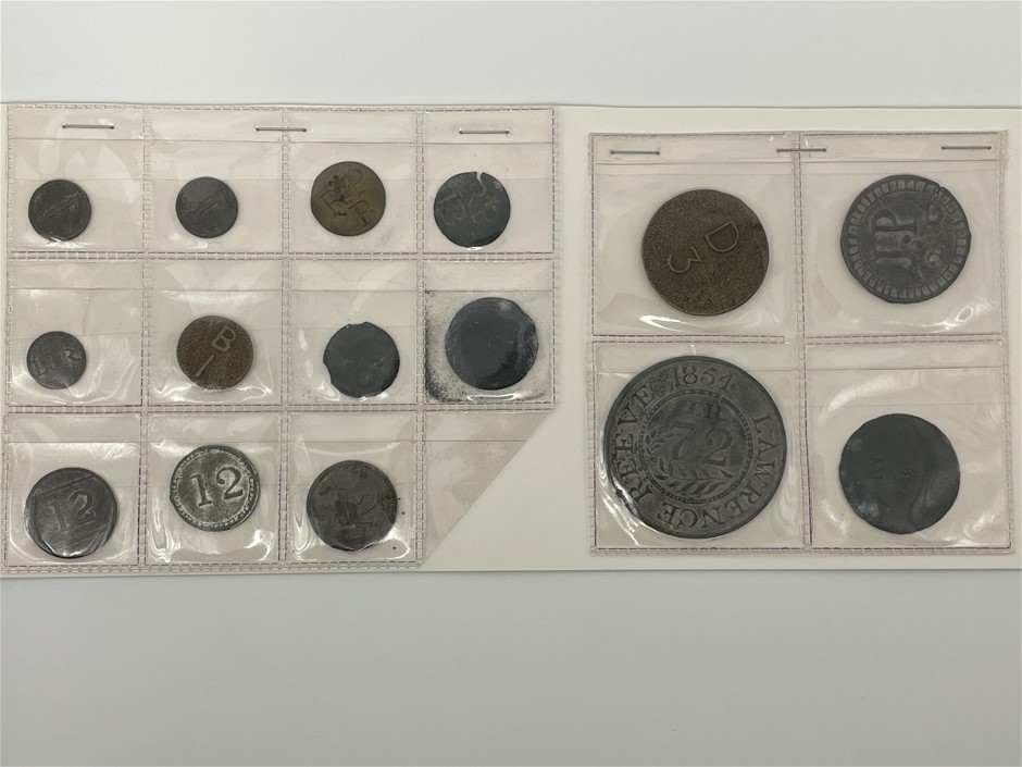 Approx. 15 x Asstd Great Britain Hop Pickers Tokens Auction (1089 ...