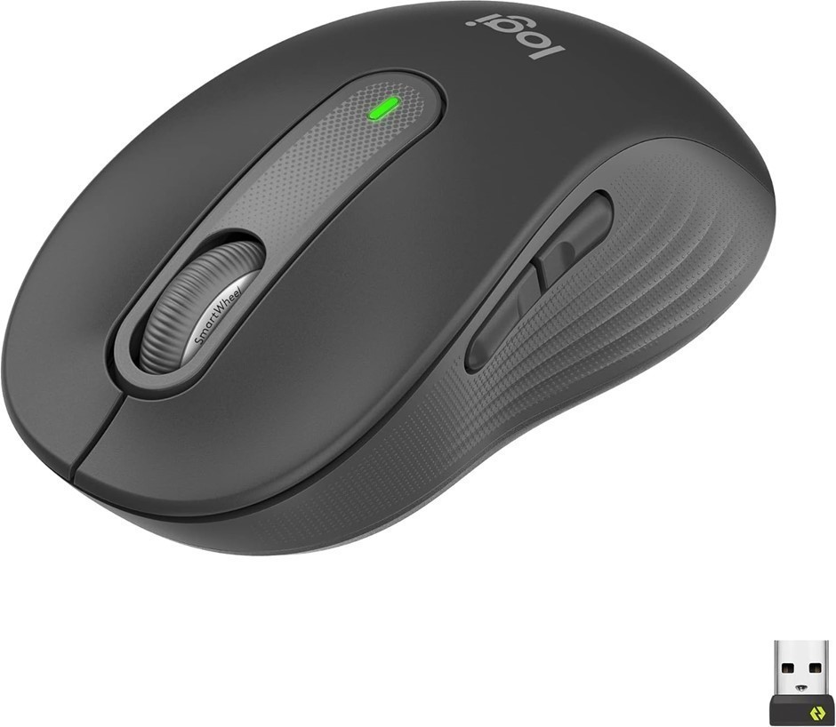 LOGITECH Signature M650 Wireless Mouse, Graphite.