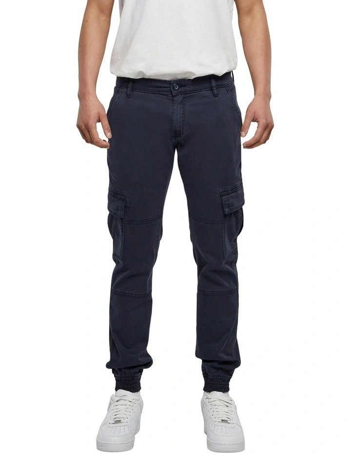 URBAN CLASSICS Men's Cargo Pants, Size 30, 98% Cotton, Midnight Navy. Buye