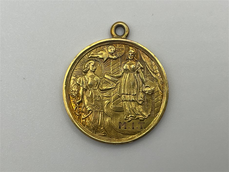 1901 Australia Federated medal, Gold 15Ct