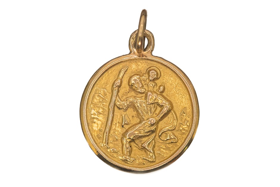 Europe, St. Christoper gold medal in 20Ct Gold C:1930