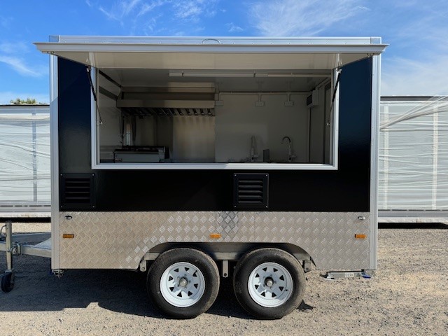 2025 Dual Axle Food Trailer 450 - Black (Unused)