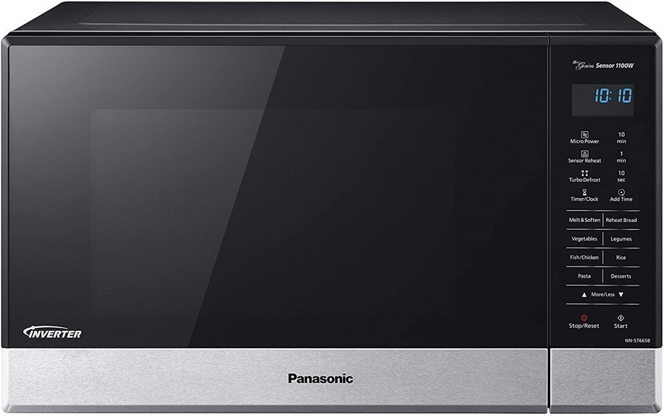 PANASONIC Microwave Oven, Stainless Steel/ Black Body/ Smoked Glass, 32 Lit