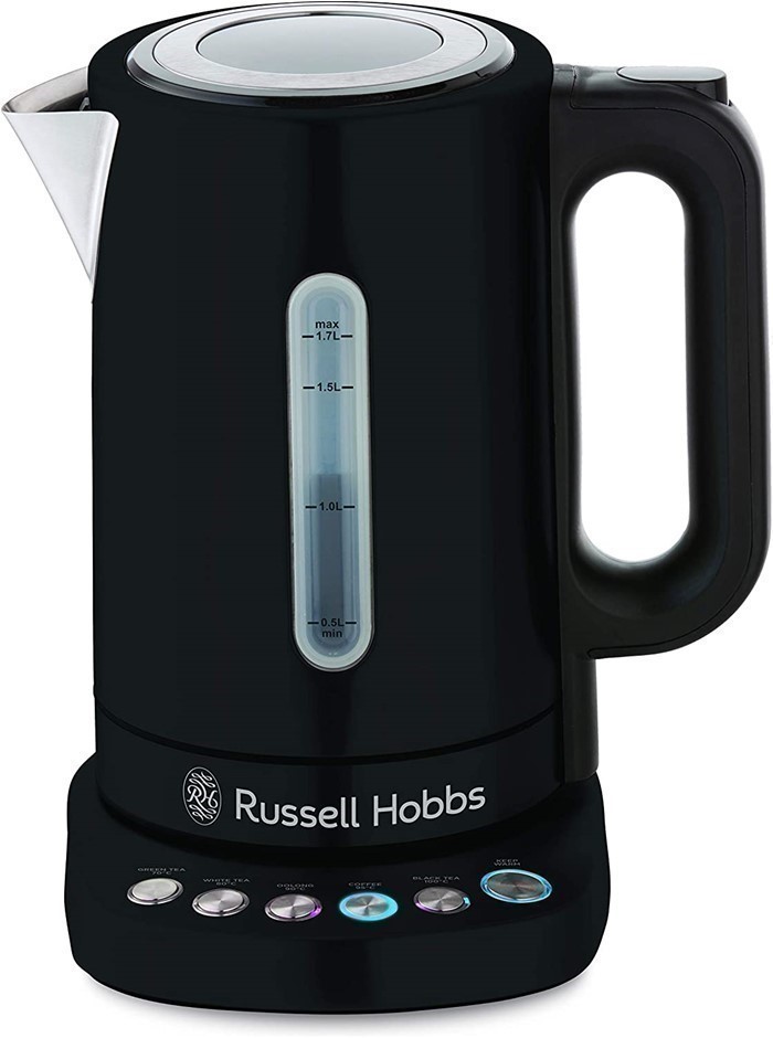 RUSSELL HOBBS Addison Digital Kettle, Keep Warm Function, Matte Black.