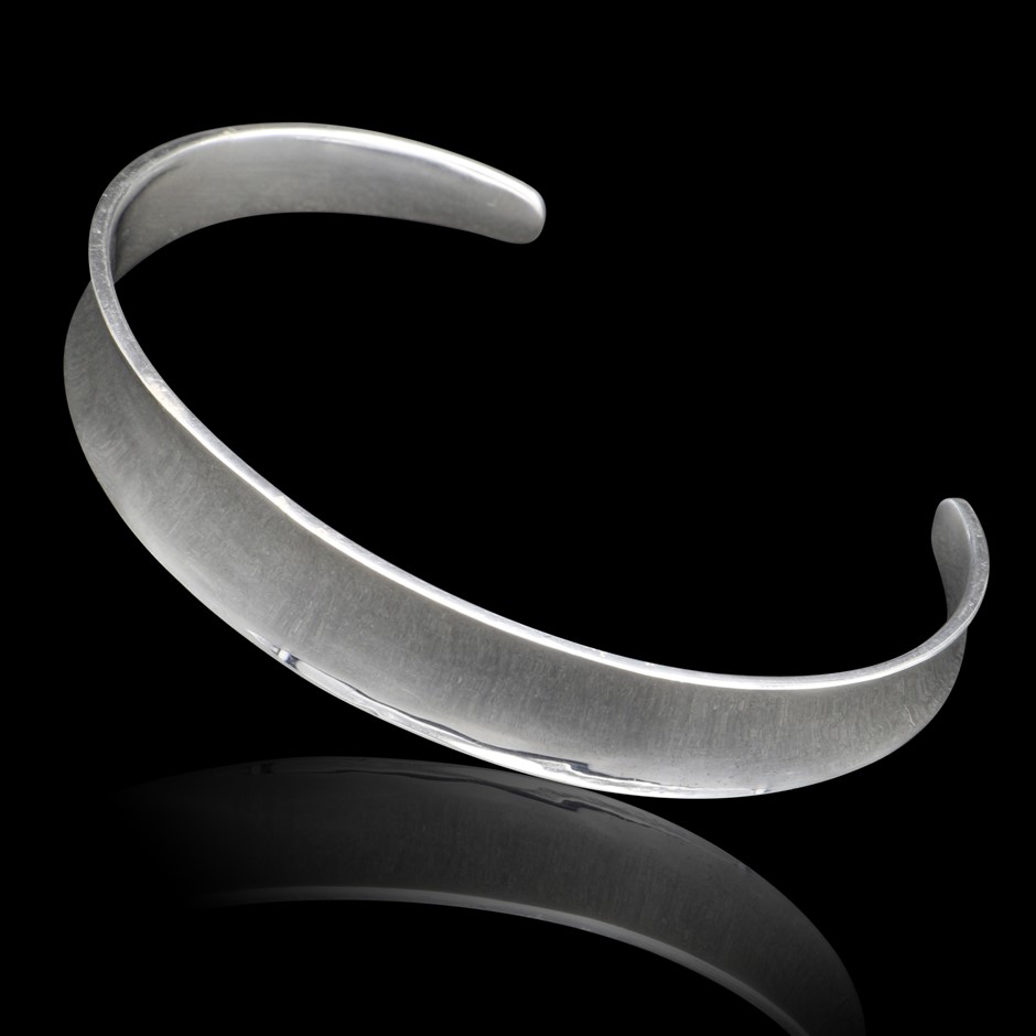 Classic 925 Sterling Silver Plated Cuff Bangle
