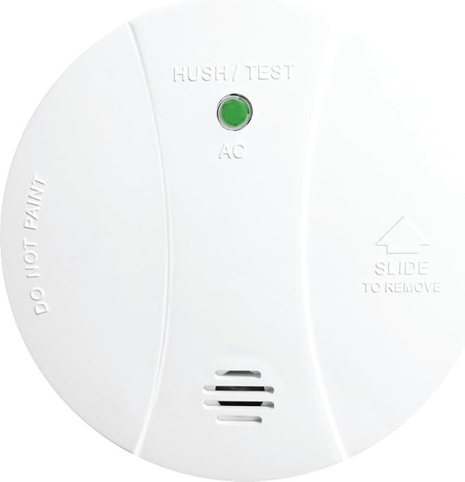Homeguard 240V Photoelectric Smoke Alarm with 9V Battery Backup.