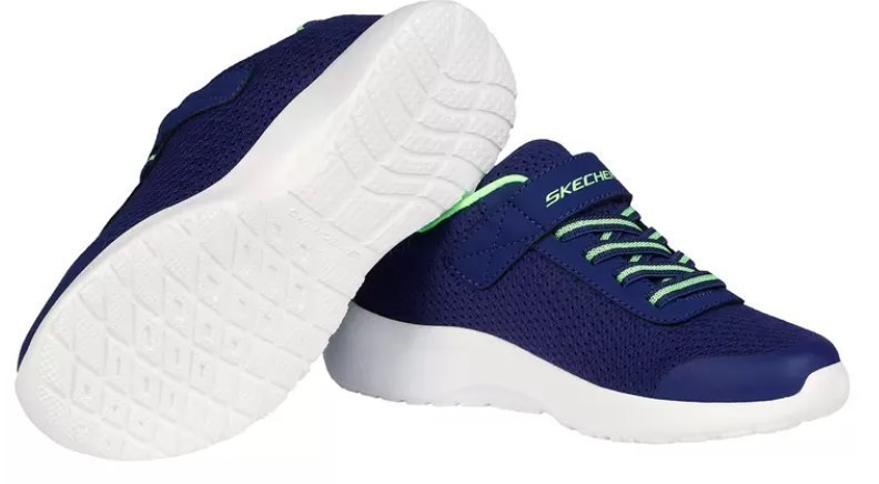 SKECHERS Kid's Running Shoes, Size US3, Navy/Lemon (NVLM), 97770L. Buyers