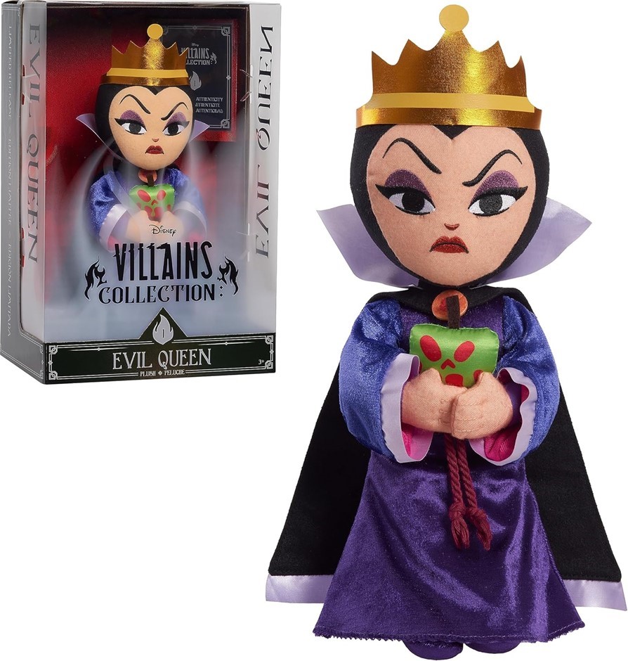 2 x JUST PLAY Disney Villians Collection: Evil Queen Plush, Basic. RRP: $60