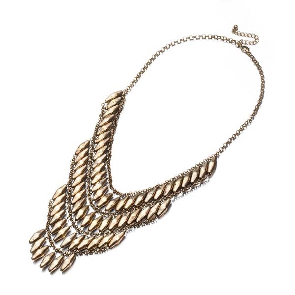 Statement Brass (Tarnished Antique Look) Necklace