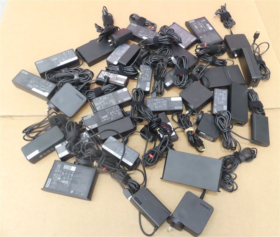 Box of Assorted AC Power Adapters/ Power Cables Approximate including: