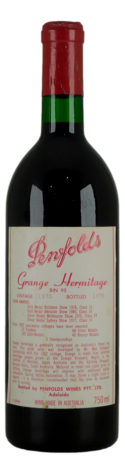 Penfolds Bin 95 Grange Hermitage 1975 Cl