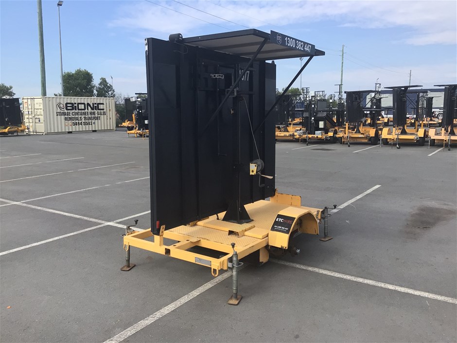 2010 Giga Signs 1508P Single Variable Message Sign Trailer