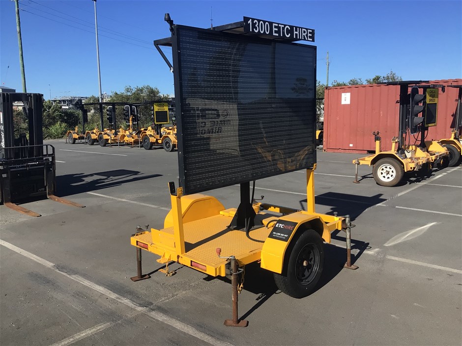 2008 Gigs Signs Sign Board Single Variable Message Sign Trailer