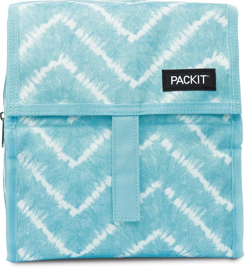Freezable Lunch Bag, Aqua Tie Dye