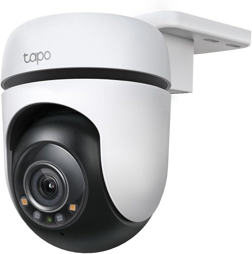 TP-LINK Tapo Pan/Tilt Outdoor Security WiFi Camera, 2K, Full-Colour Night V