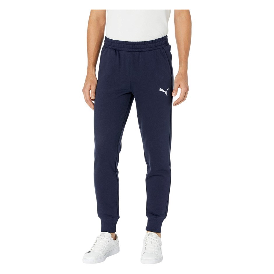 PUMA Men's ESS Embroidered Fleece Logo Pant, Size L, 66% Cotton, New Navy (