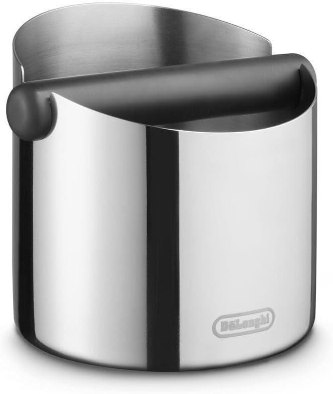 DE'LONGHI Coffee Knock Box DLSC072, Collects Coffee Grounds, Non-Slip Rubbe