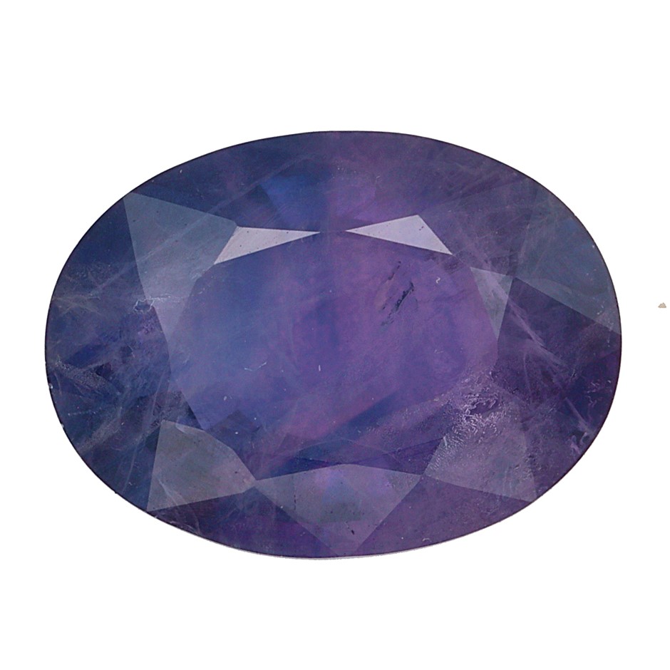 4.12 Carats Natural Kashmir Purplish Blue Sapphire