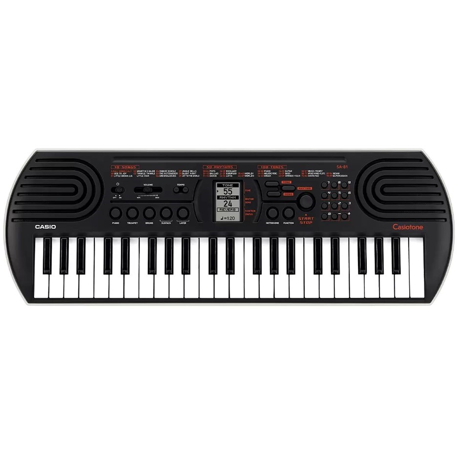 CASIO Casiotone 44 Key Portable Mini Keyboard, Model SA-81. NB: Retail retu