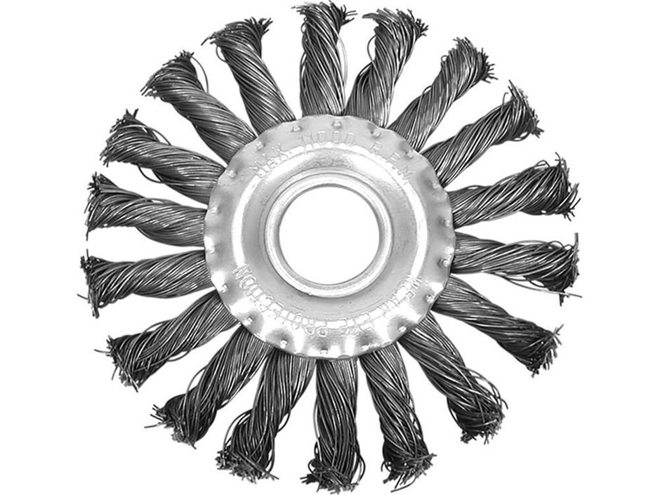 5 x VOREL 100mm Steel Wire Brushes Drill.