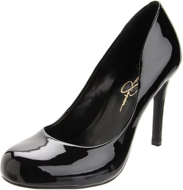 JESSICA SIMPSON Women's Calie Pump, Size 10M, Black Patent. Buyers Note -