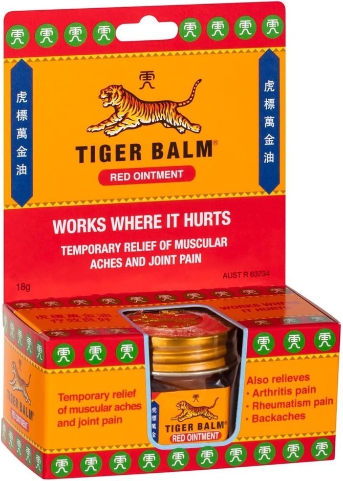 4 x TIGER BALM Red Ointment, 18g. Buyers Note - Discount Freight Rates App