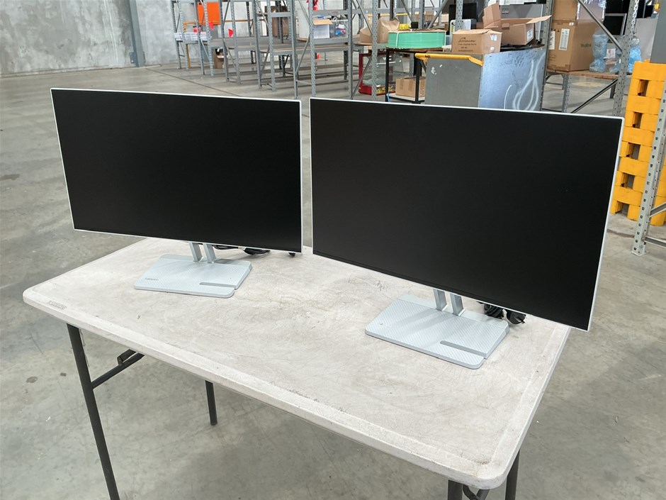 2x Lenovo L27-4A 27 Inch Monitors
