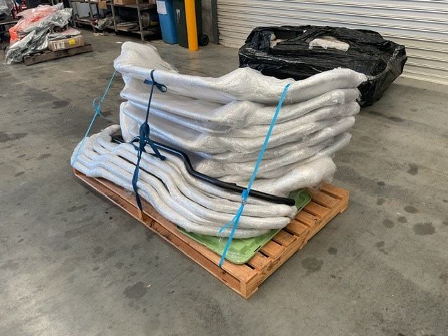 <p>Pallet of Front and Rear Nudge Bars to fit Rivian Vehicles</p>