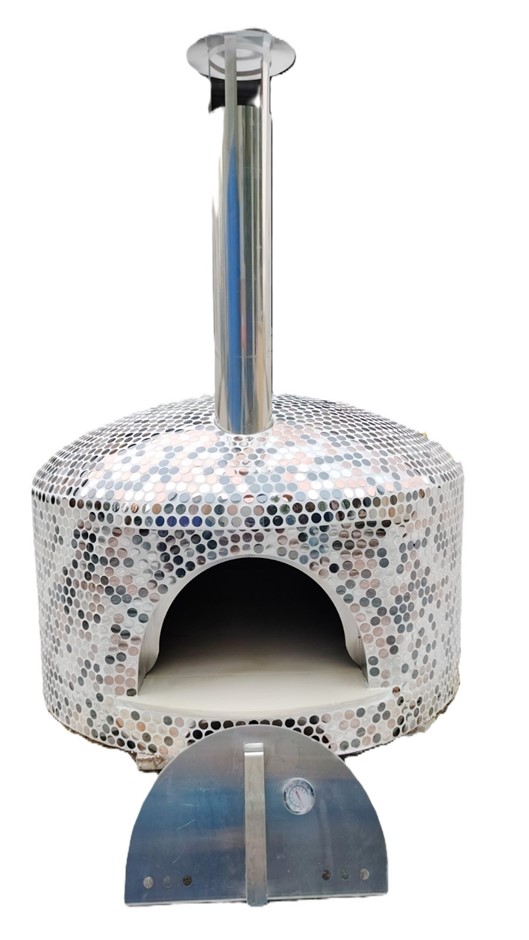 2025 Grand Wood Fired Pizza Oven - Mixed Silver Circle