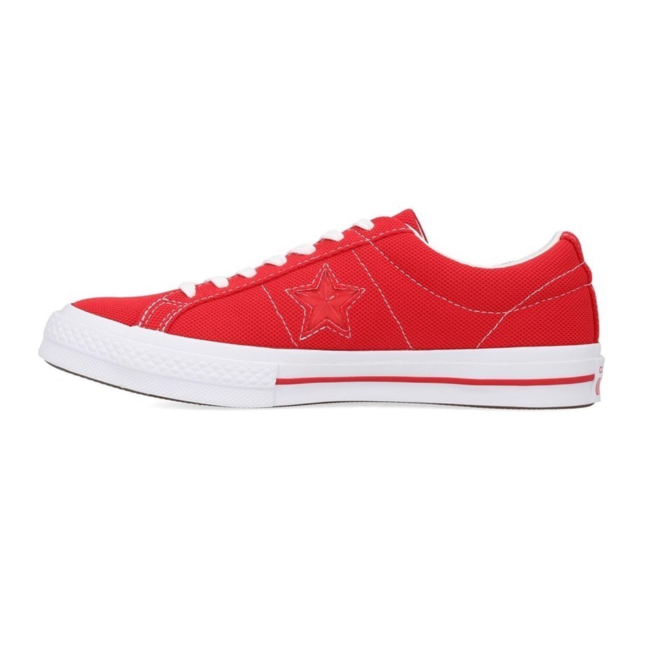 CONVERSE Unisex's One Star Ox Shoes US Size: 8(M), 10(W), Enamel Red / Whit
