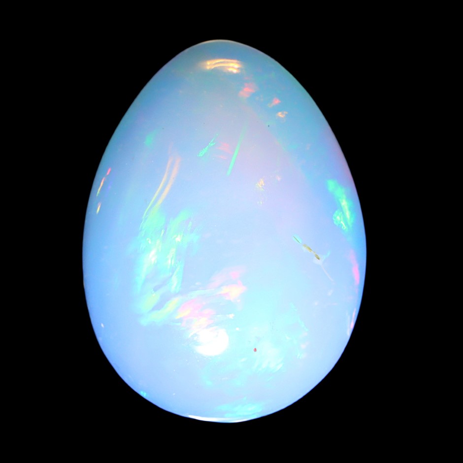 13.87 Carats White Color-Play Opal