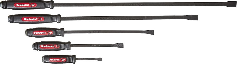 MAYHEW 5pc Curved Dominator Pry Bar Set, Black Oxide Finish, 61366.