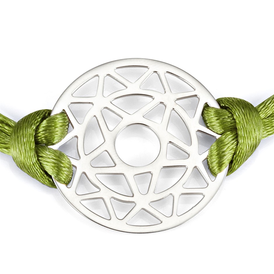 Solid 925 Sterling Silver & Gold Plated Chakra Bracelet - Heart Chakra