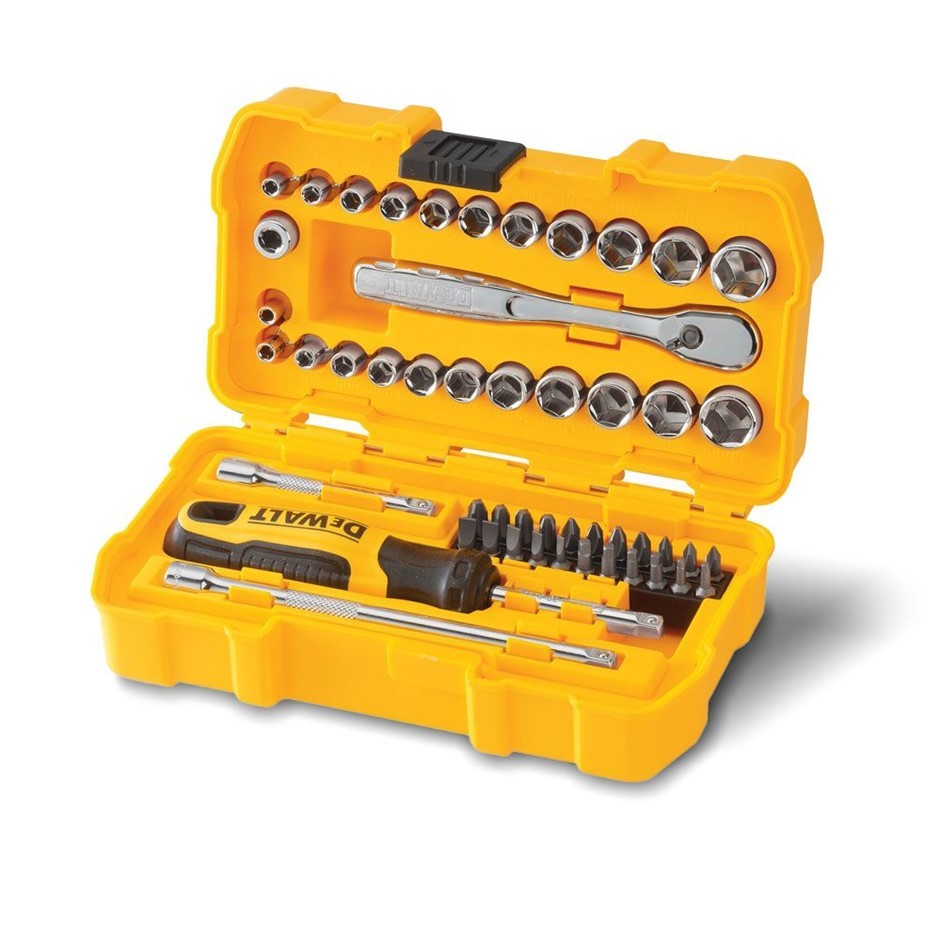 DeWALT 50pc 1/4" Imperial & Metric Drive Socket Drive. Model DWMT81610.