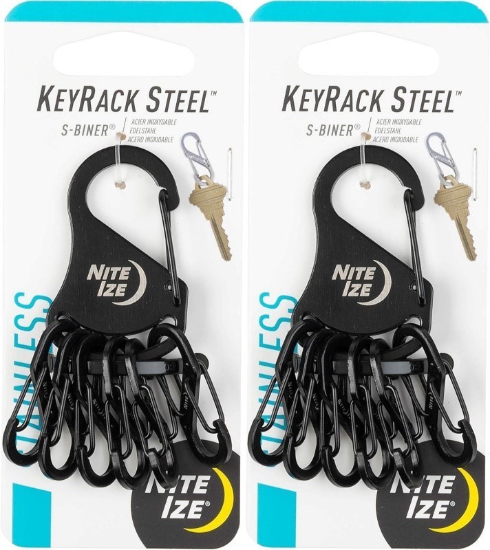 2 x NITE Ize Keyrack, Carabiner Key Chain